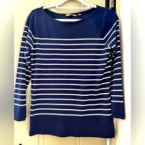 Vineyard Vines Striped Boatneck Simple Tee, Size M